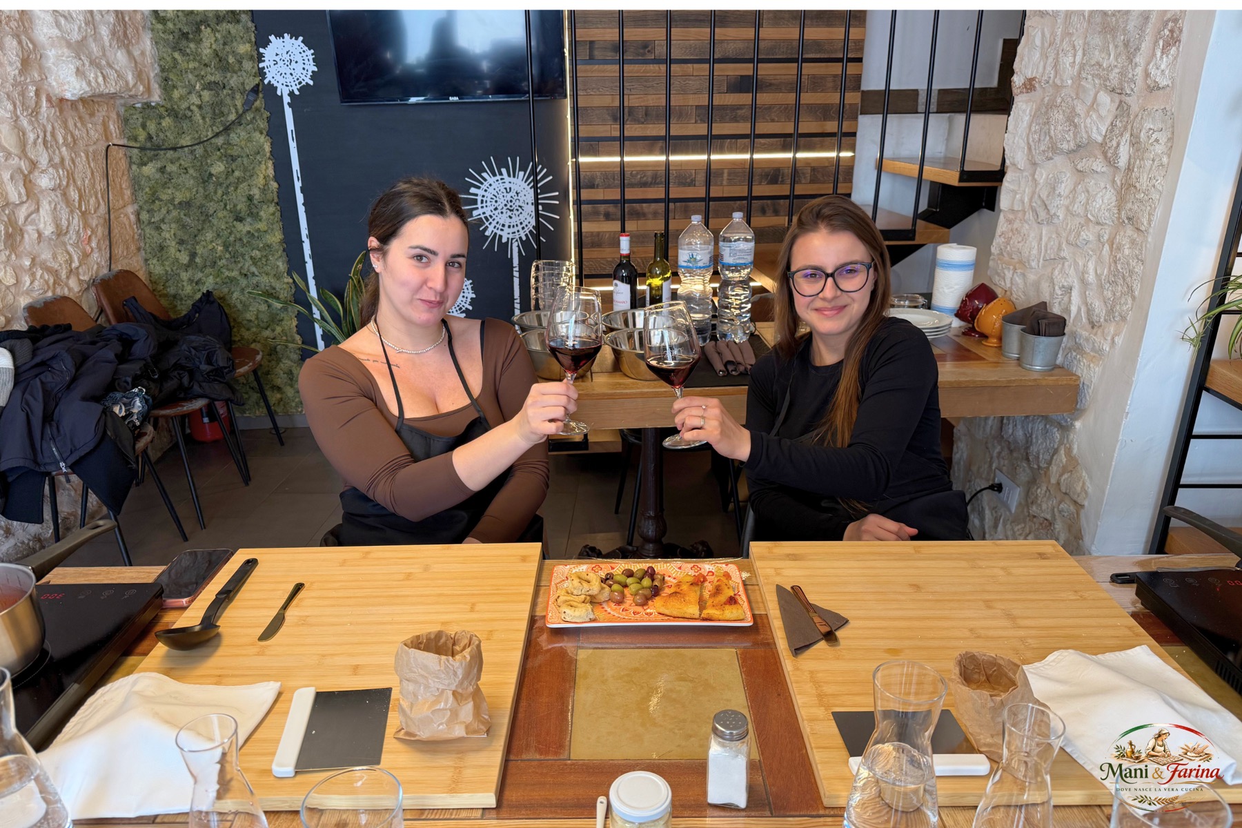 Momento pratico durante la cooking class